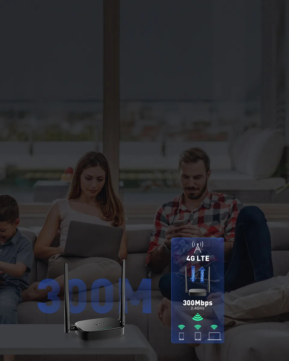 Roteador Tenda G03 Pro N300 Wi-Fi 4G LTE
