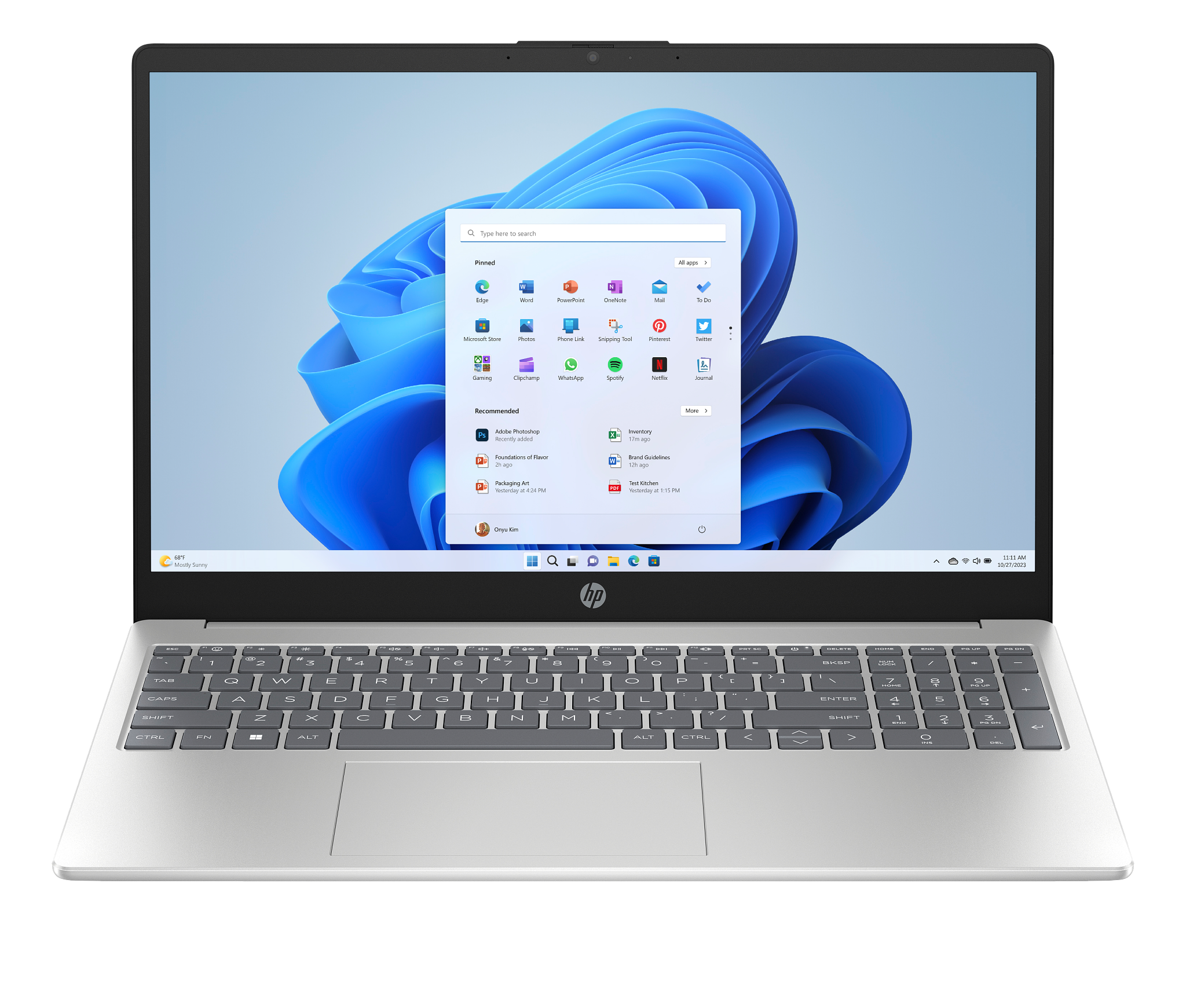 Laptop HP 15-FD0557nia CI7-13TH 8GB 512GB SSD 15.6" BL SILVER W11 PRO