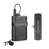 Boya BY-WM4 Pro-K5 Microfone de Lapela Sem Fio Para Dispositivos USB-C