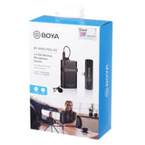 Boya BY-WM4 Pro-K5 Microfone de Lapela Sem Fio Para Dispositivos USB-C