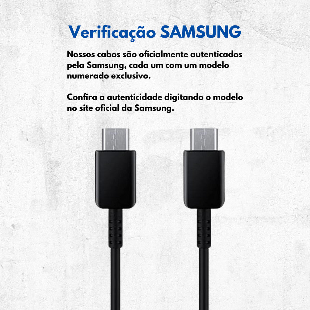 CABO SAMSUNG USB TYPE-C TO TYPE C  3A