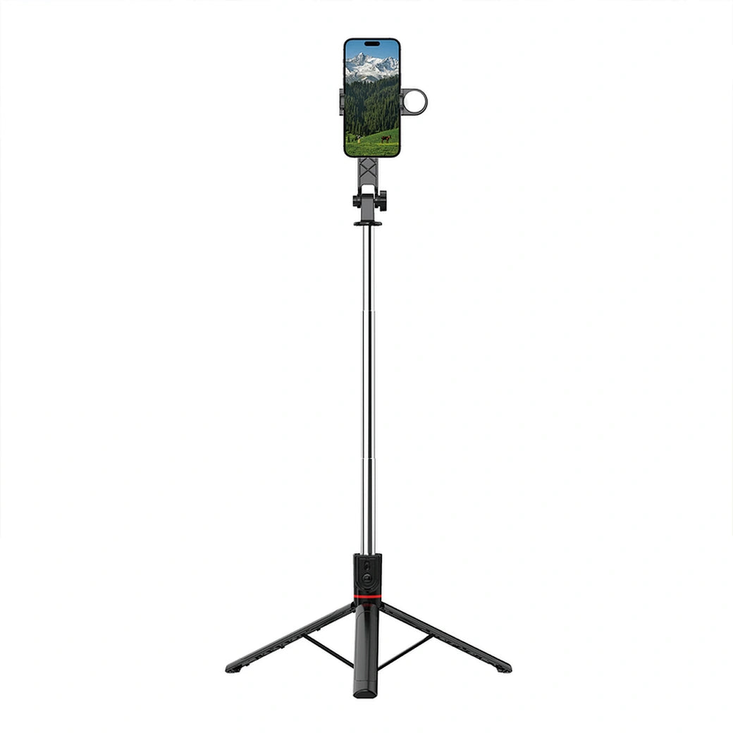 WiWU Wi-SE015 – Tripé Selfie Stick com Luz LED e Bluetooth