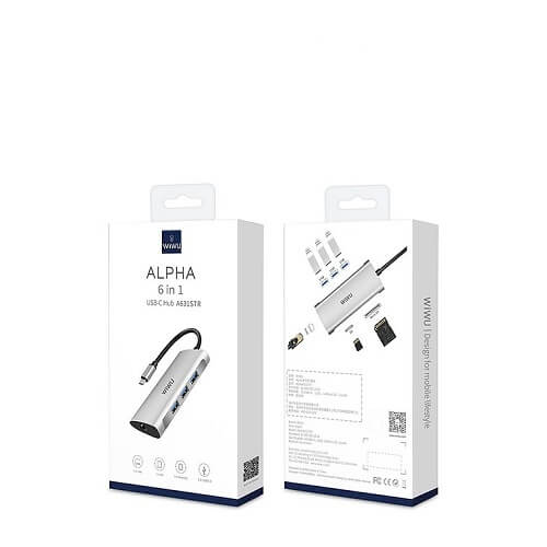 WiWU Alpha 631STR Multi-function USB C Hub