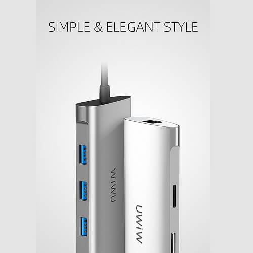 WiWU Alpha 631STR Multi-function USB C Hub