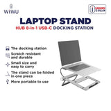 WiWU A821CH 2-in-1 Laptop Stand &amp; Hub