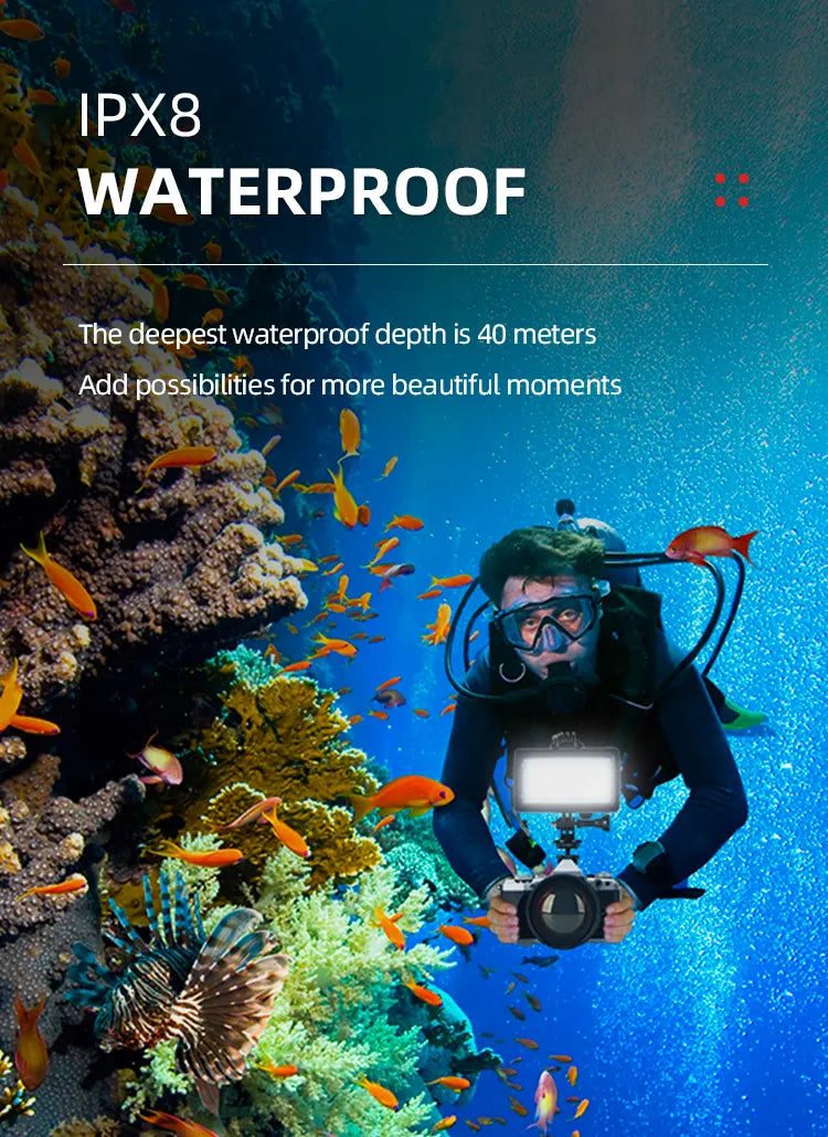 Jmary Waterproof RGB Video Fill Light FM-72RGB