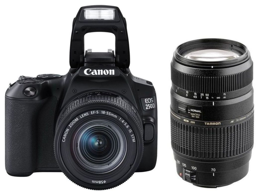 Canon 250D com lente 18-55mm