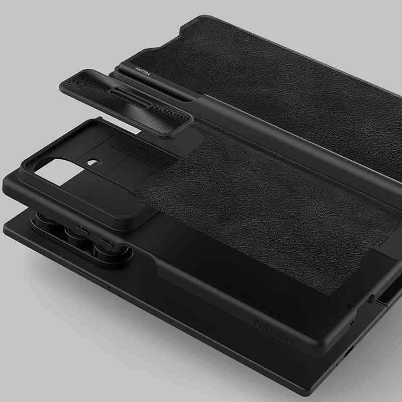 Capa de couro Qin Pro com caneta stylus Fold 7