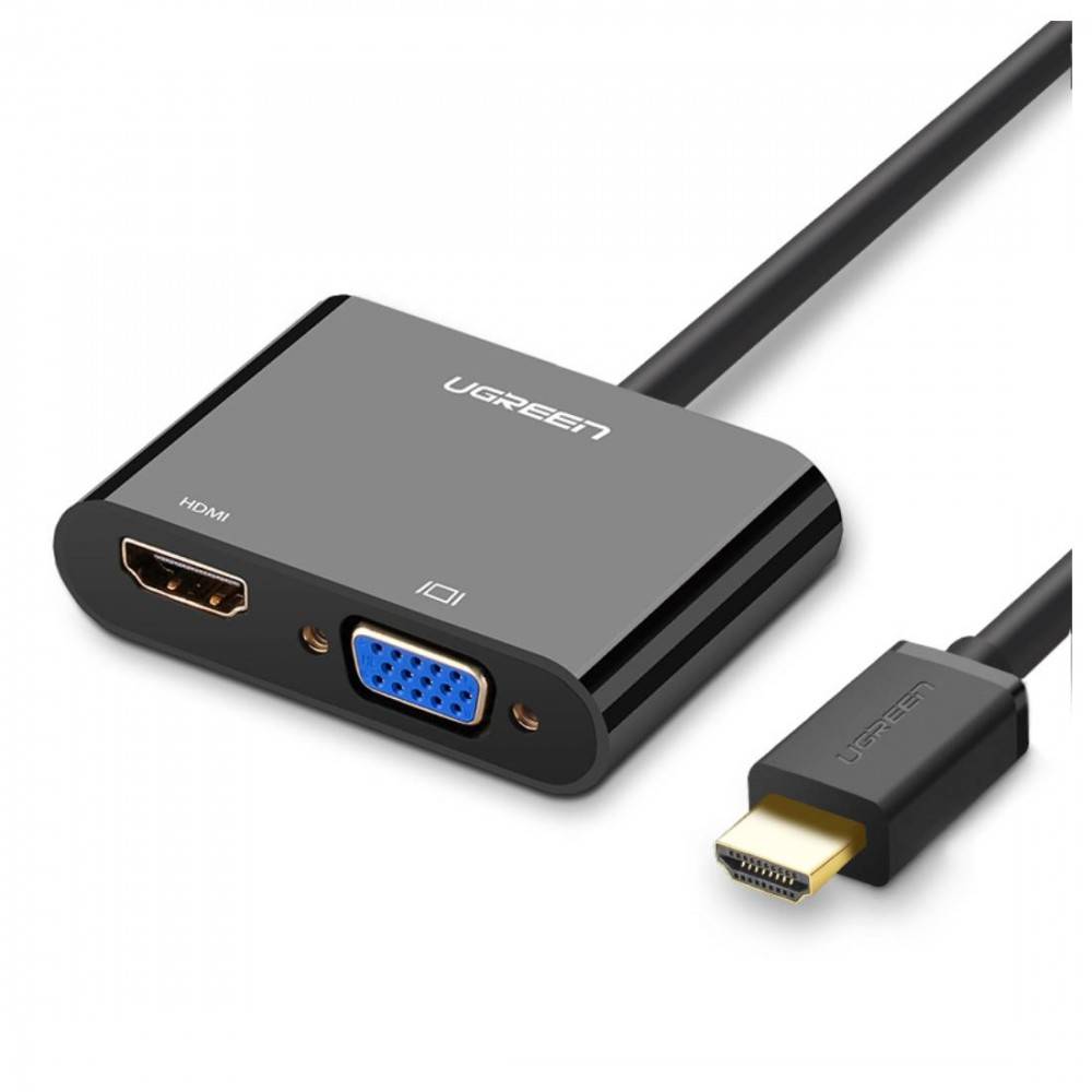 UGREEN 40744 HDMI to VGA+HDMI Converter