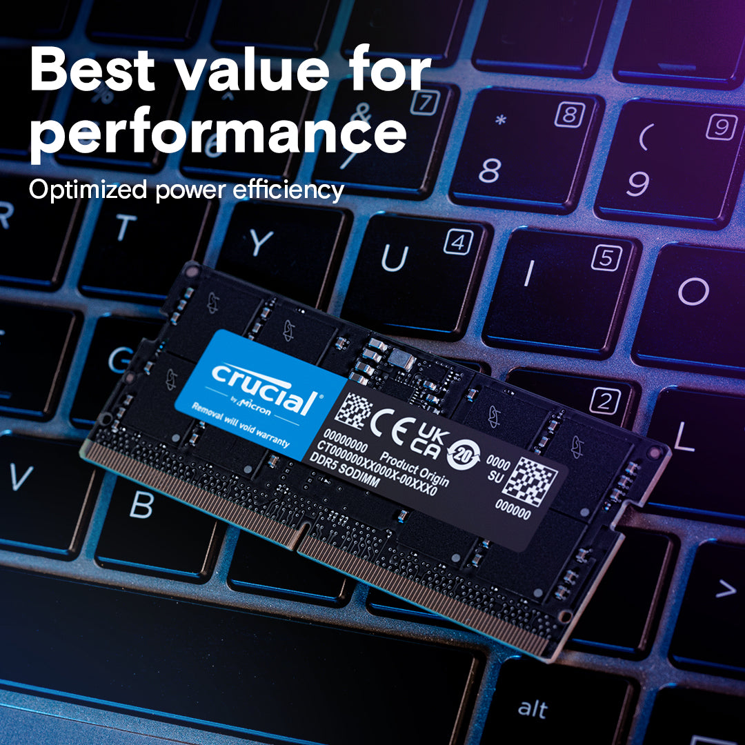 Crucial DDR5 SODIMM Notebook Memory
