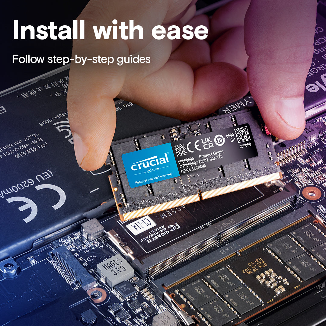 Crucial DDR5 SODIMM Notebook Memory
