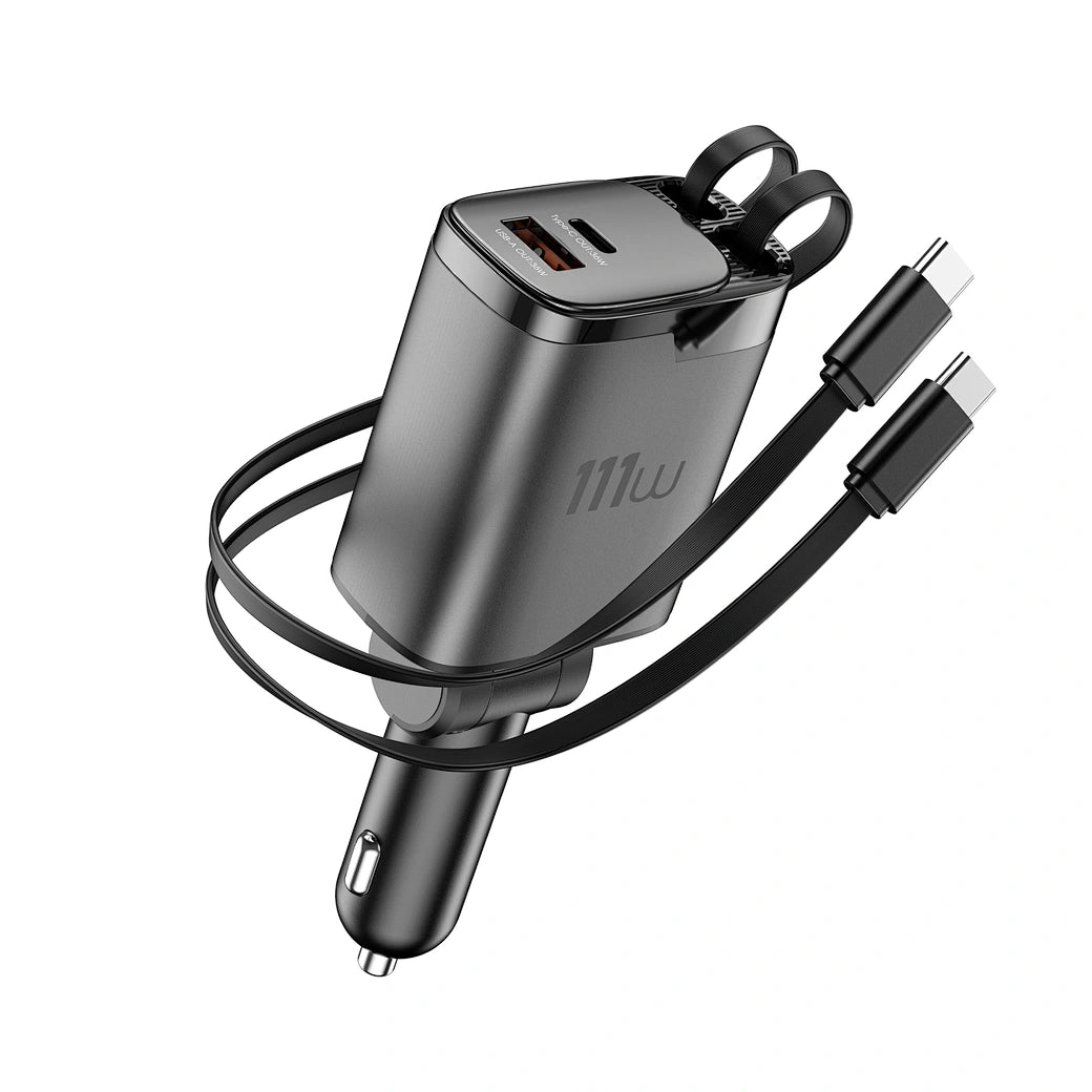 WiWU Helix Pro 111W Retractable Car Charger – Wi-CC034