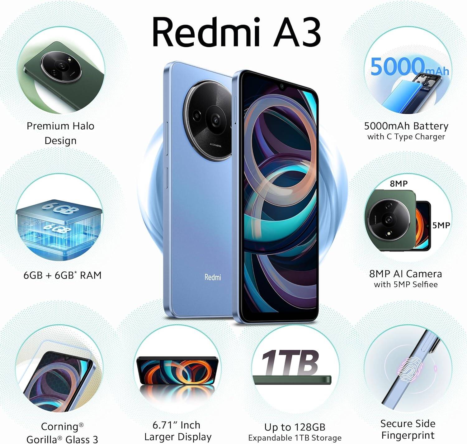 Redmi A3X 4GB de RAM / 128GB