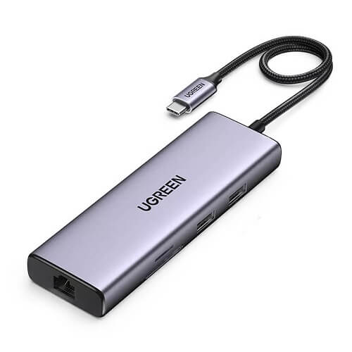 UGREEN USB C Hub Dual HDMI Adapter, 9-in-1 USB C