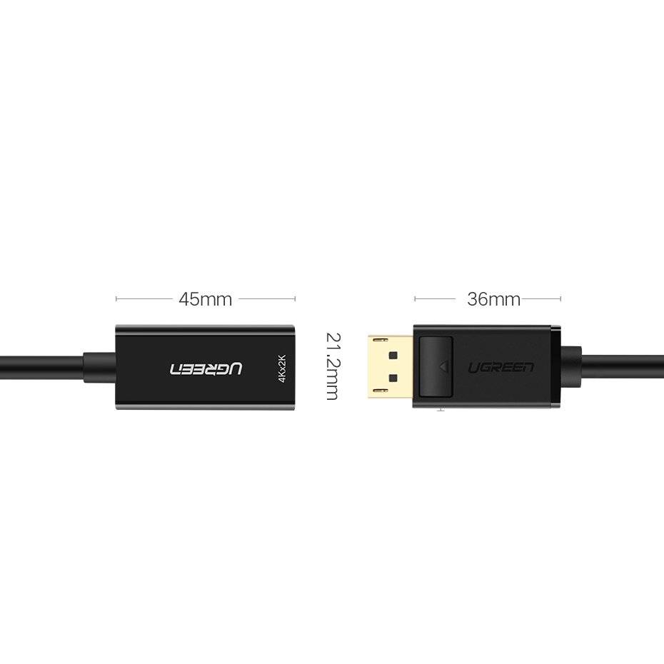 Ugreen Cable Cable from DisplayPort (Male) to HDMI (Female) (Unidirectional)