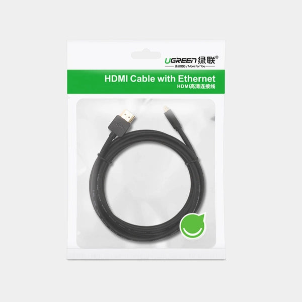 Ugreen HD127 micro HDMI - HDMI 2.0 4K 60Hz cable 1 m - black 30148