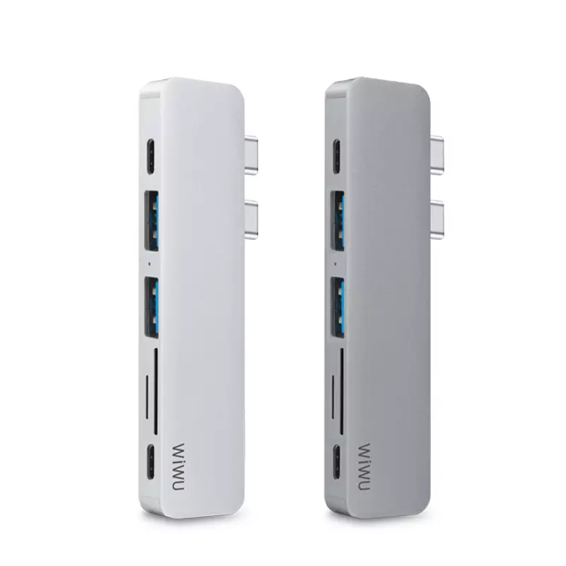 WiWU T8 7-in-1 USB-C 3.0 Adapter for MacBook Pro