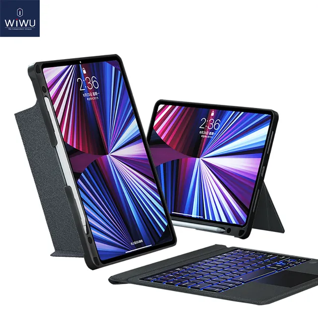 WIWU Capa com Teclado para iPad MAG TOUCH 12.9" - PRETA