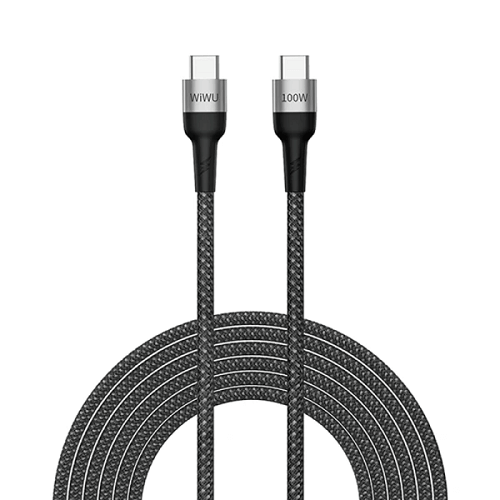 WIWU F15 100W CYCLONE PD FAST CHARGING DATA CABLE TYPE-C TO TYPE-C 1.5M