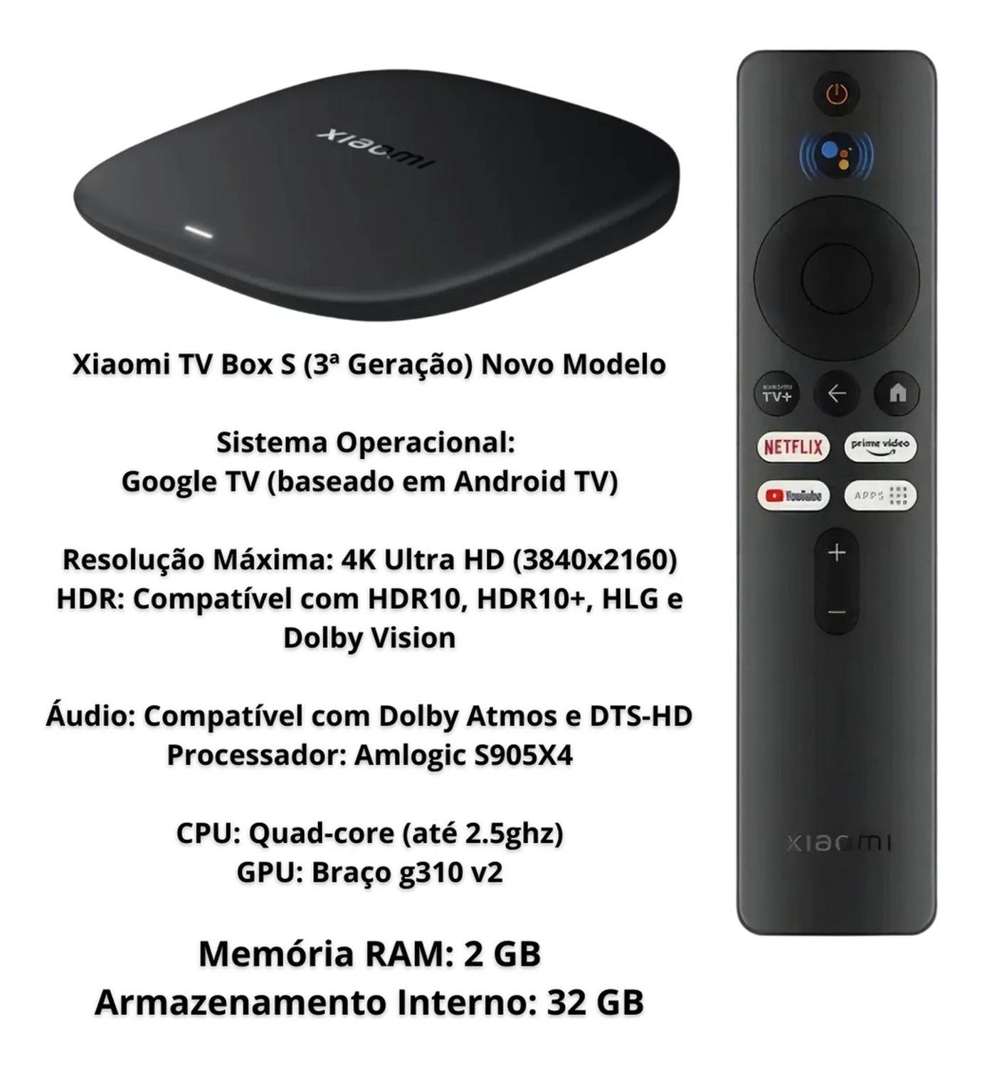 Xiaomi TV Box S 3ª Geração