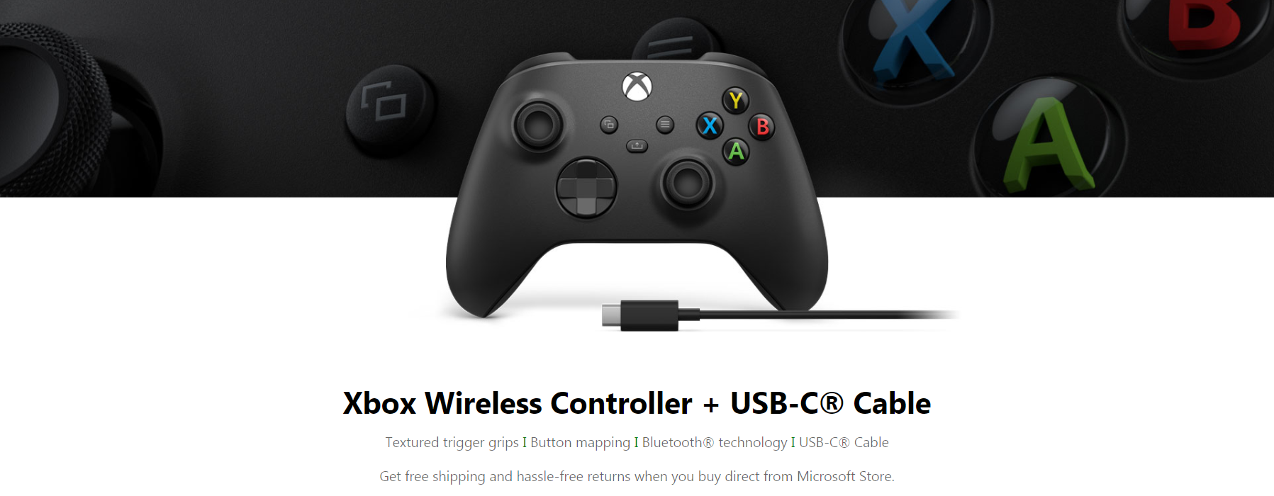 Microsoft Xbox Wireless Controller – Carbon Black