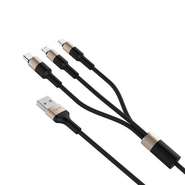 Havit H691 Cabo de Dados e Carregamento 3 em 1 de 1,2m
