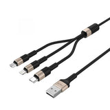 Havit H691 Cabo de Dados e Carregamento 3 em 1 de 1,2m