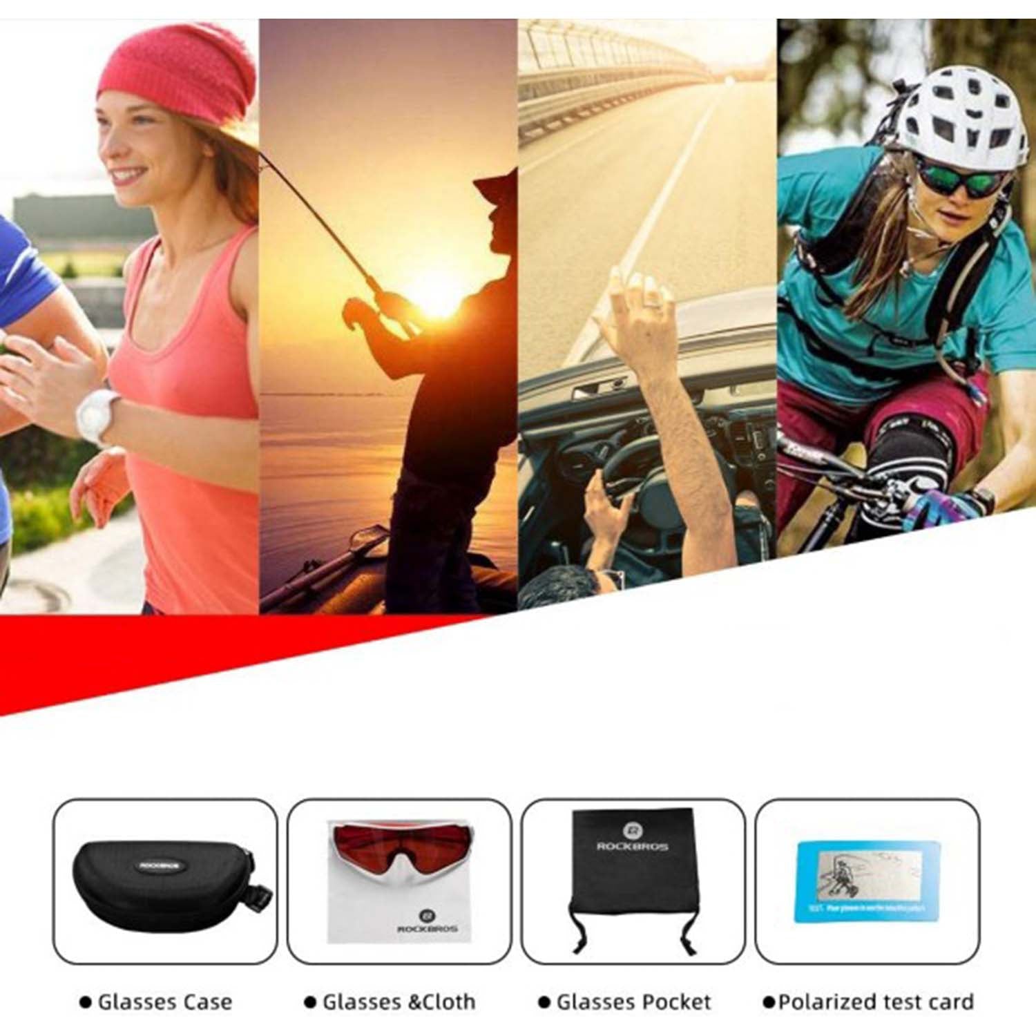 Rockbros bicycle cycliing shades sports glasses bike MTB 10162