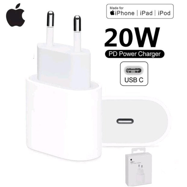 O adaptador de energia USB-C de 20W Apple