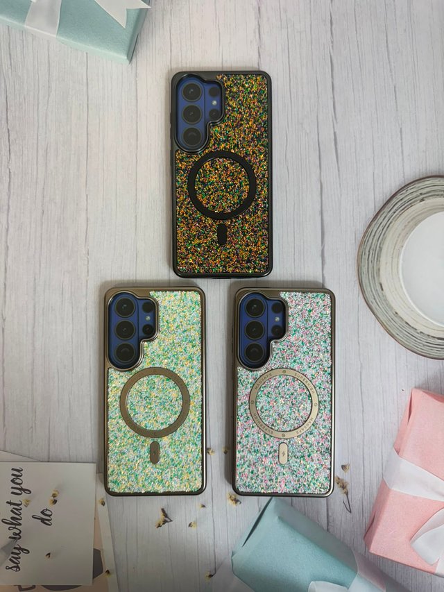 Capa AIBEEV Glitter MagSafe com Proteção de Câmara para Samsung Galaxy S26 Ultra