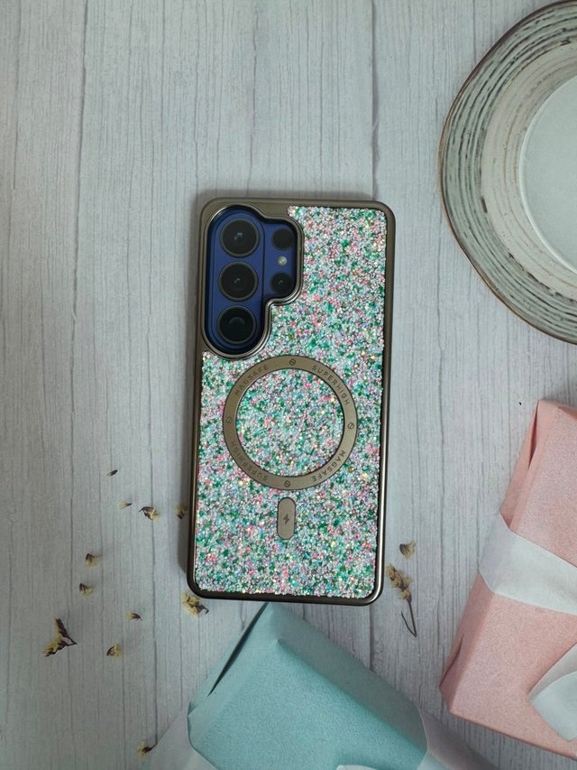 Capa AIBEEV Glitter MagSafe com Proteção de Câmara para Samsung Galaxy S26 Ultra