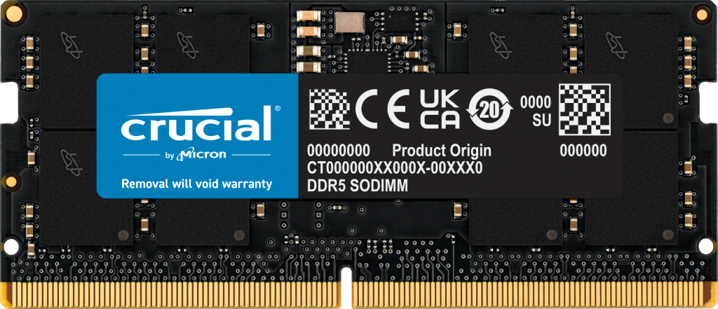 Crucial DDR5 SODIMM Notebook Memory
