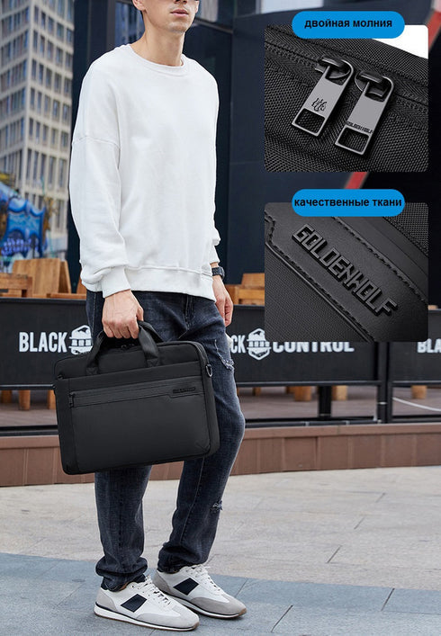 GW00012 15.6-Inch Lightweight Laptop Shoulder Waterproof Handbag Bag