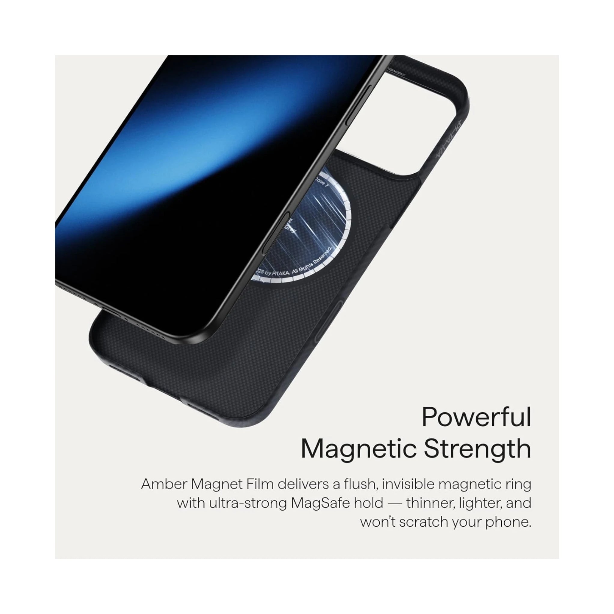 Capa Pitaka Carbono Metal para iPhone 17 Pro Max