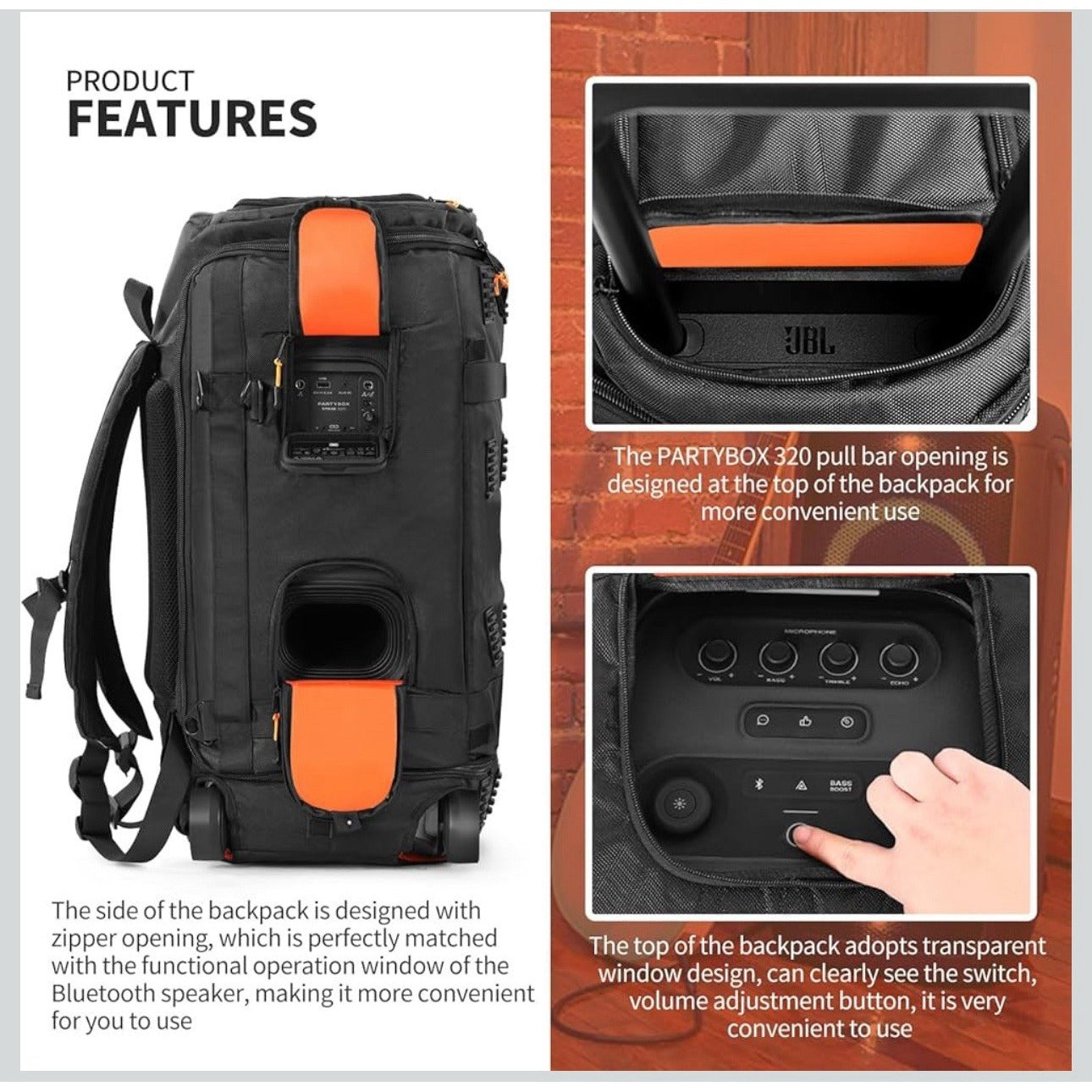 Bolsa para alto-falante JBL Partybox 320 (SP179)