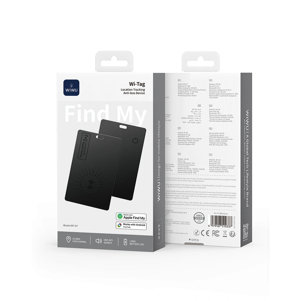 WiWU Wi-Tag WT-07 Localizador Inteligente Anti-Perda
