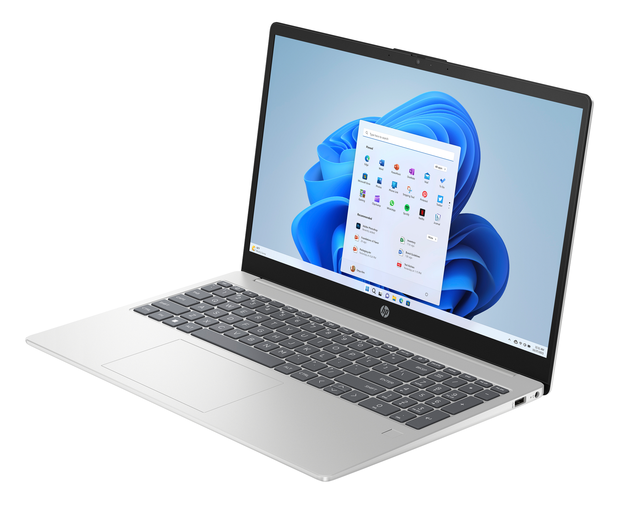 Laptop HP 15-FD0557nia CI7-13TH 8GB 512GB SSD 15.6" BL SILVER W11 PRO
