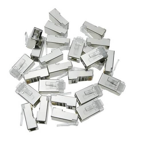 Ugreen 50248 Conector RJ45 Cat6 Blindado - Pacote com 100 Peças