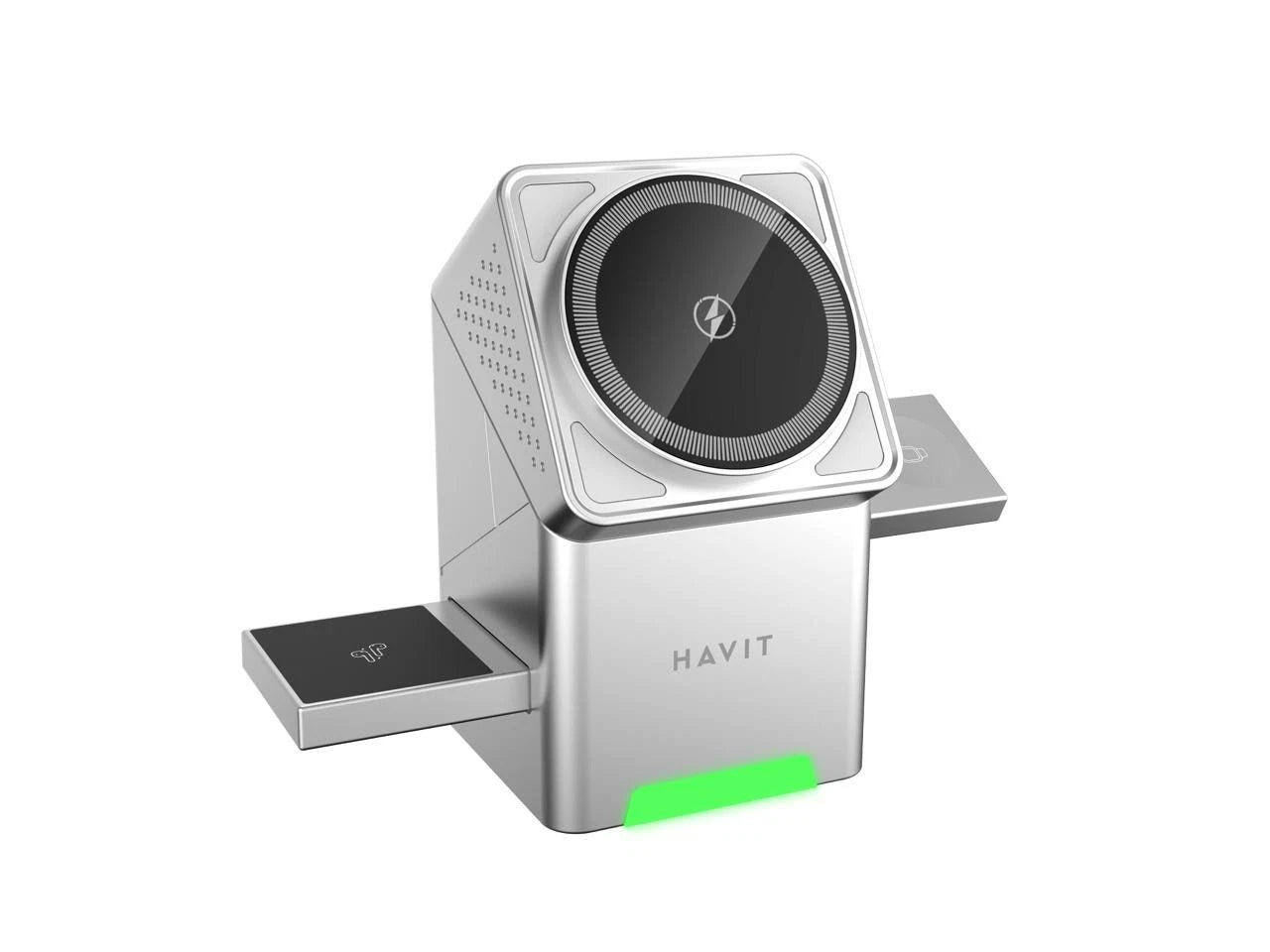 Havit W3106 – Carregador Sem Fio 3 em 1 (Giratório / Rotativo)