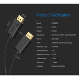 Ugreen Cabo 10247 Displayport Male to Male 1.5m