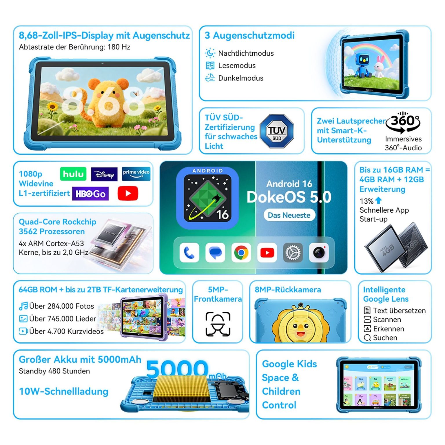 Tablet – Blackview Link 1 Kids 4 GB/64 GB