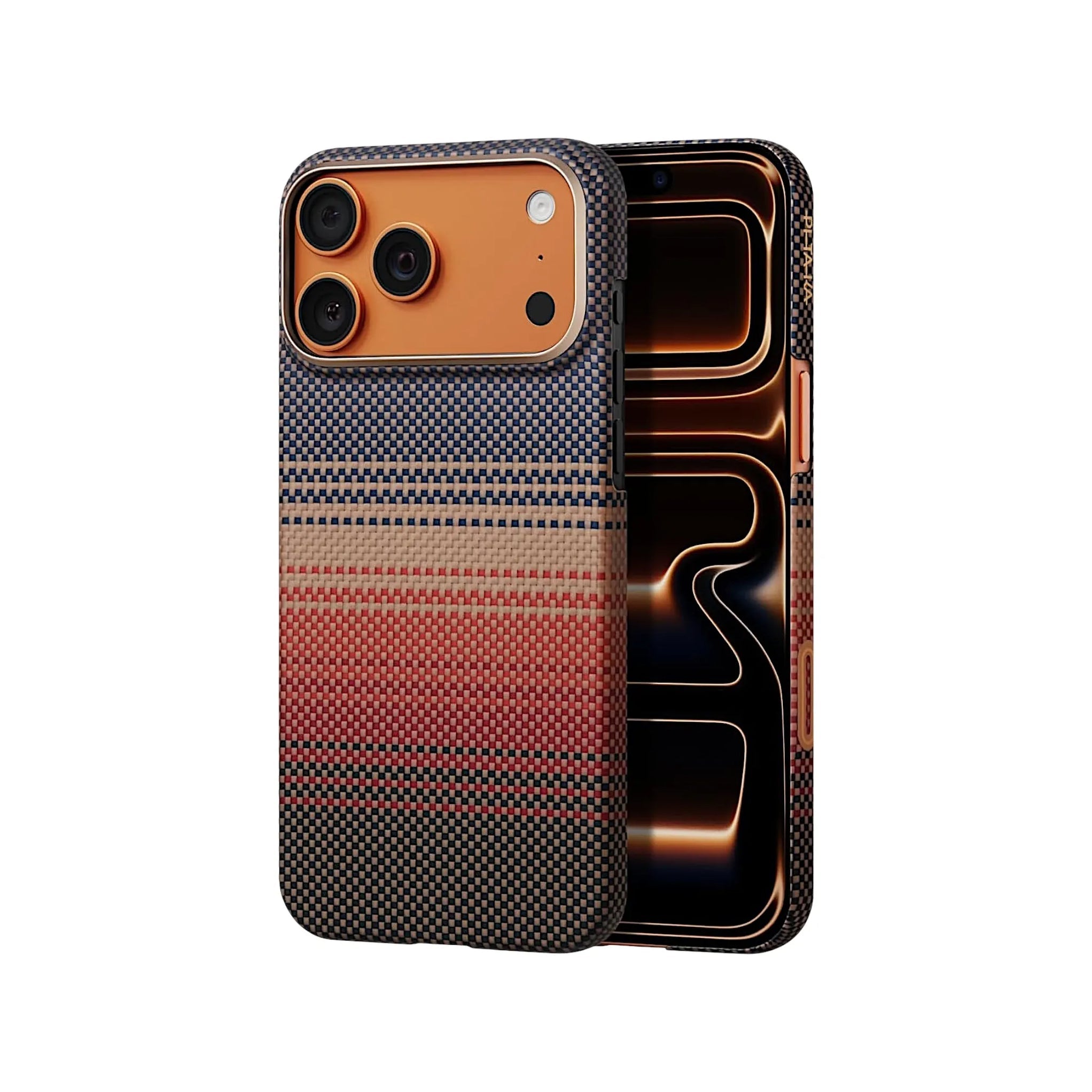Capa Pitaka Carbono Metal para iPhone 17 Pro Max