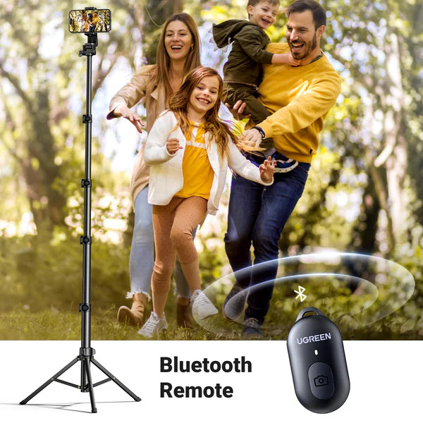UGREEN 70 inch Aluminum Phone Tripod with Bluetooth Remote