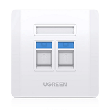 UGreen Placa de Parede de Dupla Porta LAN / RJ45 / RJ11
