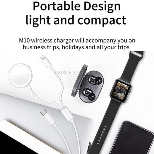 WIWU M10 2 In 1 Smart Watch Wireless Charger