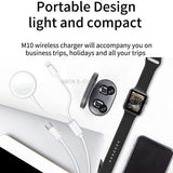 WIWU M10 2 In 1 Smart Watch Wireless Charger
