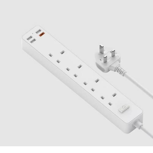 EXTENSAO wiwu POWER STRIP USB-C/ USB-A PRETA 1.6 DP 20W