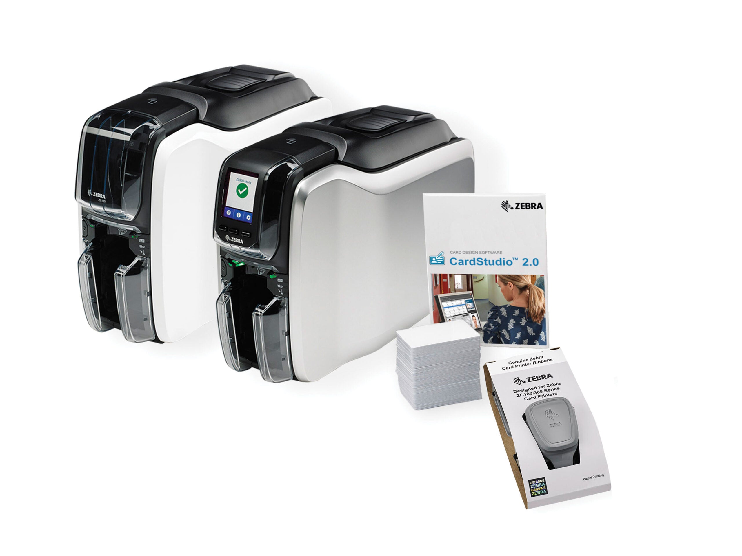 Zebra ZC300 Impressora de cartões Dupla face