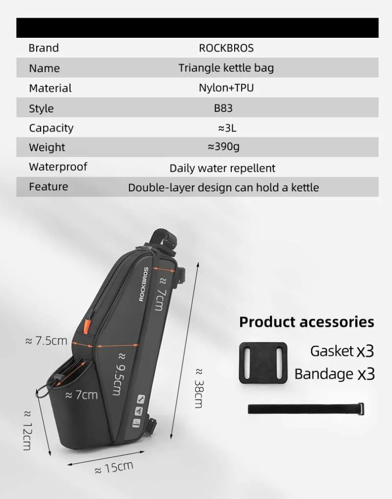 ROCKBROS Bicycle Bag Waterproof - Image 12