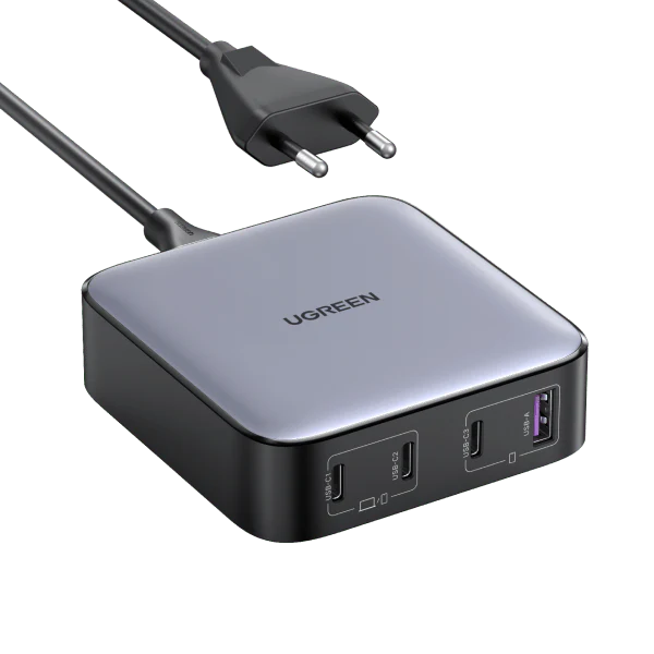 UGREEN Nexode USB C Charger 100W GaN Desktop Charger 4 Ports Laptop Adapter
